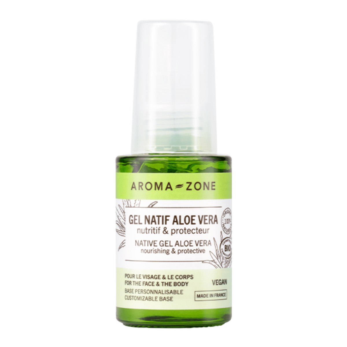 Aroma Zone Gel Natif Aloe Vera 30 ml