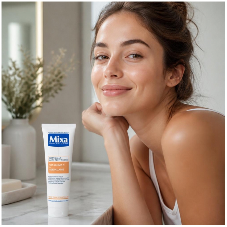 Mixa Nettoyant Confort Anti-Grise Mine Vitamine Cg + Squalane - 150 ml — vue 4