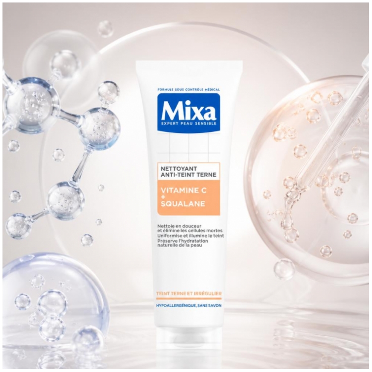 Mixa Nettoyant Confort Anti-Grise Mine Vitamine Cg + Squalane - 150 ml — vue 5