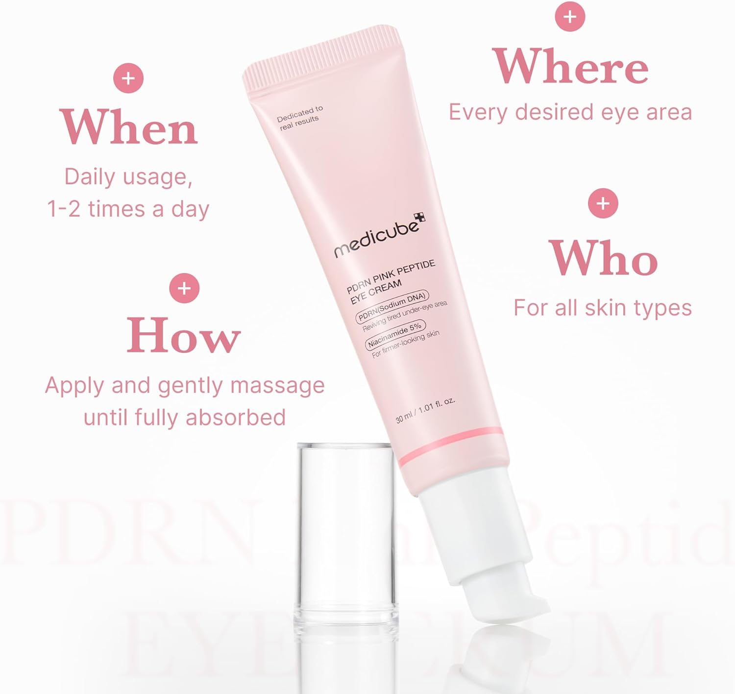 Medicube PDRN Pink Peptide Eye Cream - 30 ml — vue 3