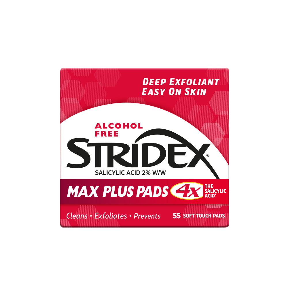 Stridex Max Plus Pads Anti-Acne 2 % Acide Salicylique - 55 pads