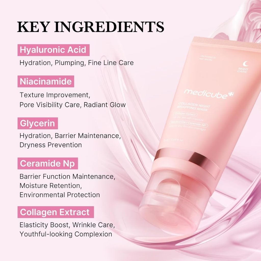 Medicube Collagen Night Wrapping Mask 75 ml — vue 2