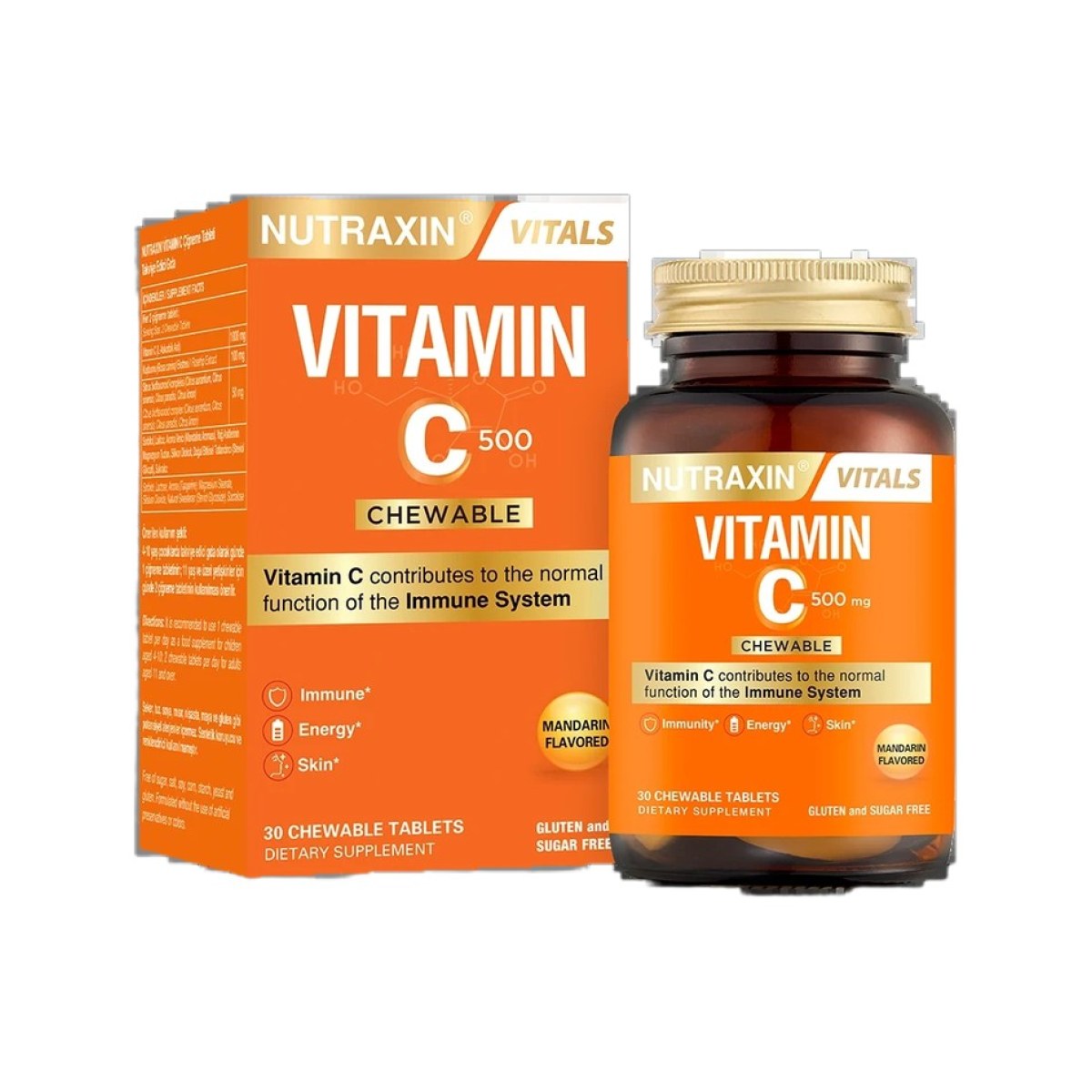 Nutraxin Vitamine C - 28 comprimés à croquer