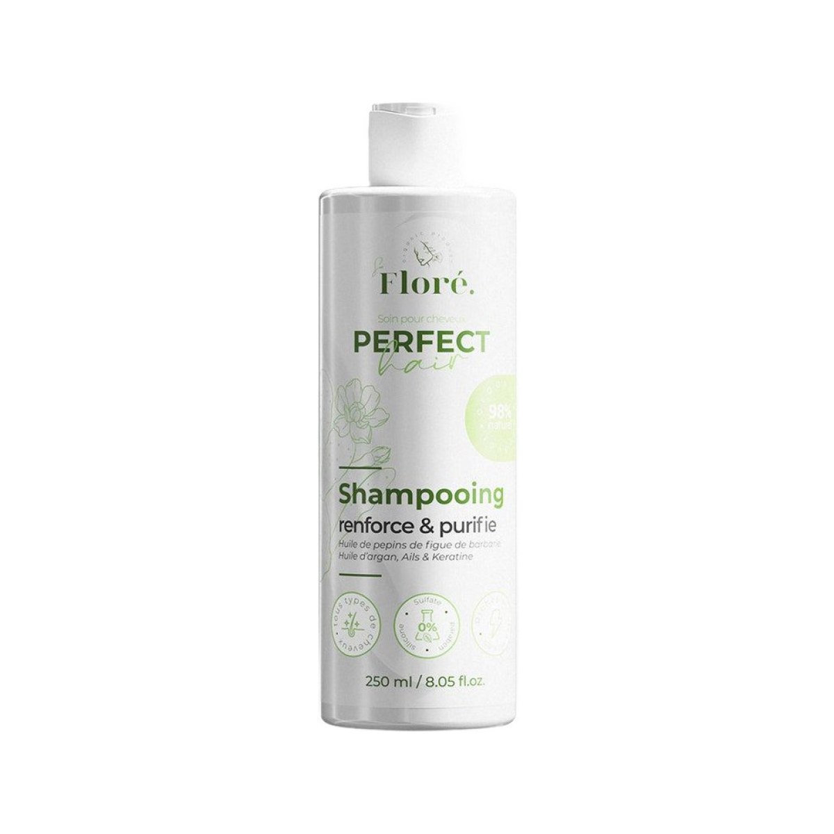 Floré Perfect Hair Shampooing Figue de Barbarie & Kératine 250 ml