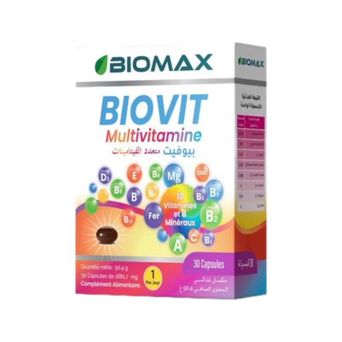 Biomax Biovit Multivitamine - Boîte de 30