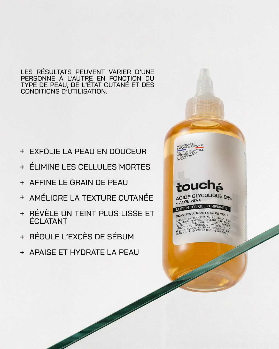Touché Acide Glycolique Lotion Tonique Purifiante 8% 250 ml — vue 2