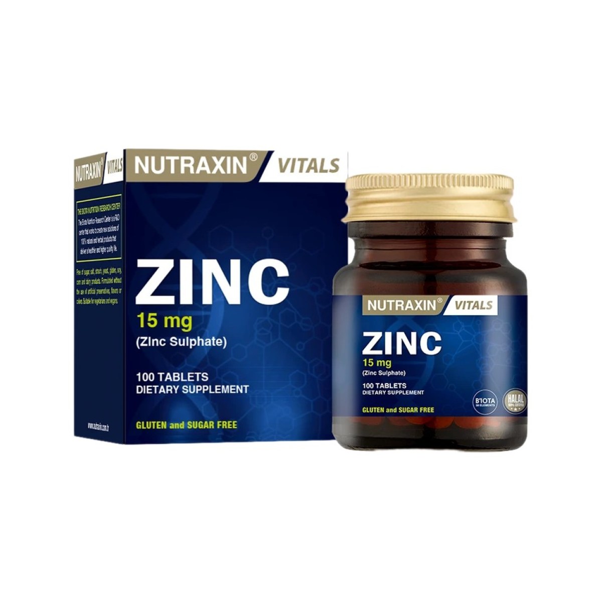 Nutraxin Zinc Sulphate 15 mg - 100 comprimés