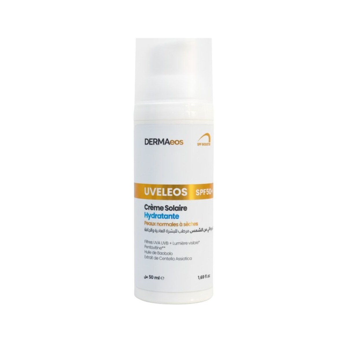 Dermaeos Uveleos SPF 50+ Crème Solaire Hydratante Peaux Normales Sèches 50 ml