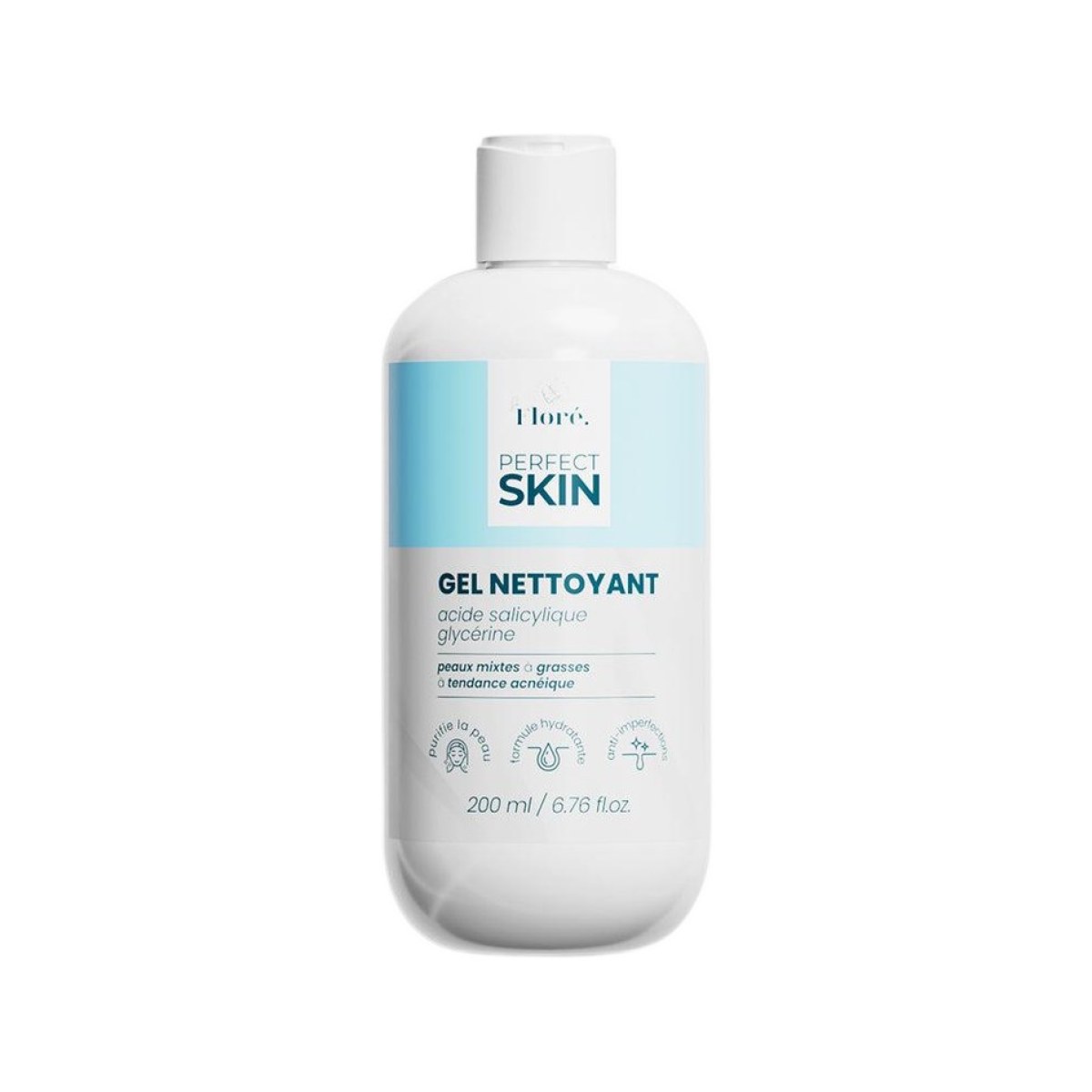Floré Perfect Skin Gel Nettoyant Acide Salicylique Glycérine 200 ml
