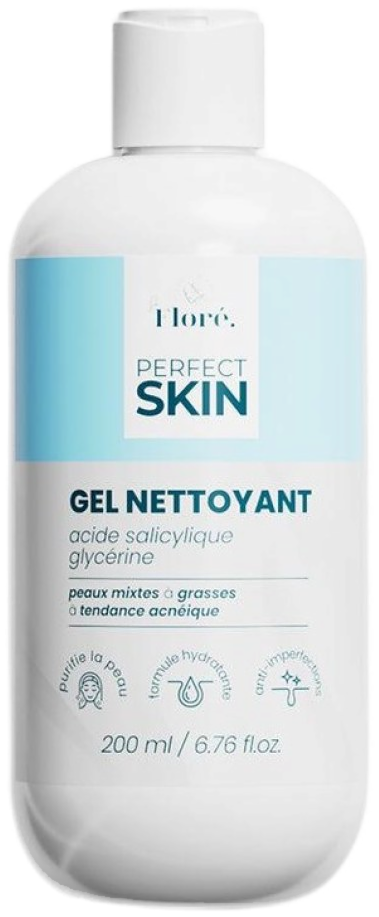Floré Perfect Skin Gel Nettoyant Acide Salicylique Glycérine 200 ml