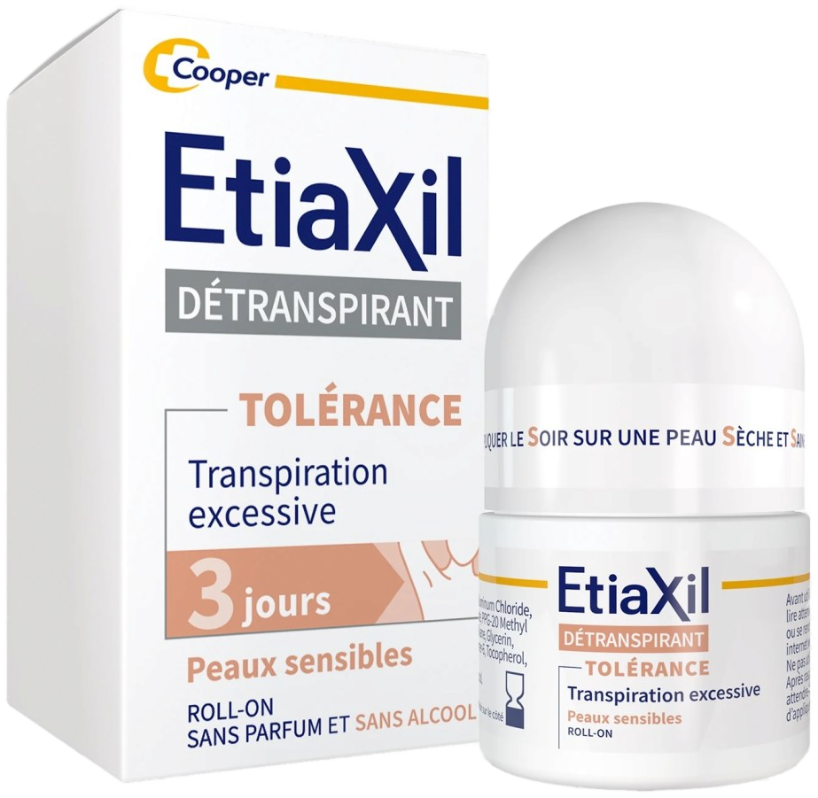 ETIAXIL Détranspirant Tolerance Peaux Sensibles Roll-On 15ml — vue 2