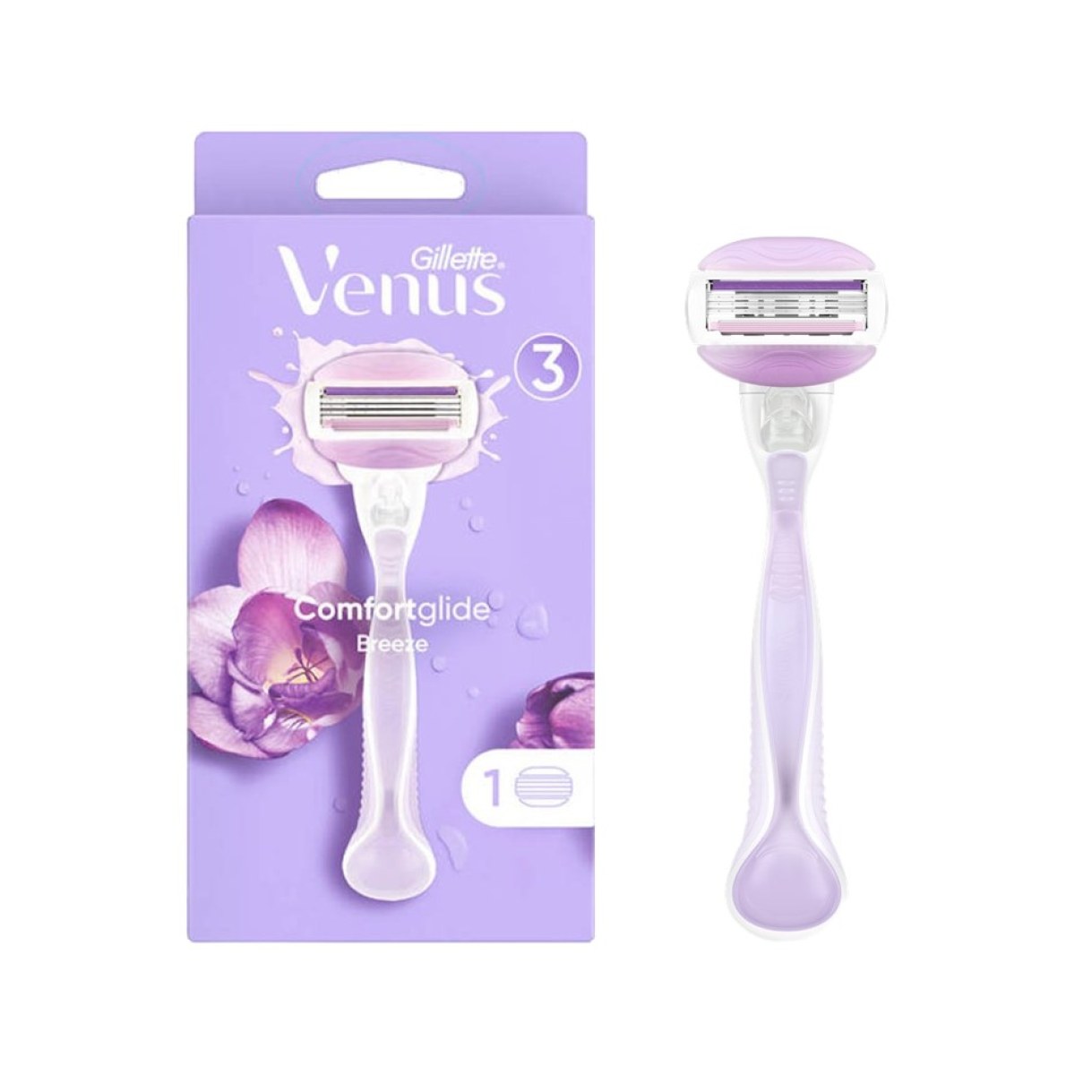 Gillette Venus Breeze Rasoir 3 lames - Manche + 2 recharges
