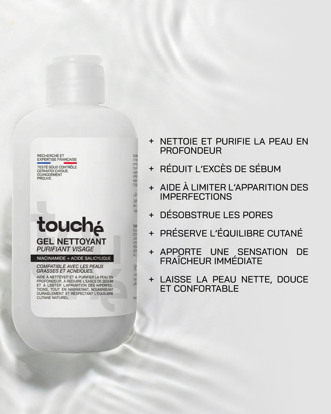 Touché Gel Nettoyant Purifiant Visage 250 ml — vue 3