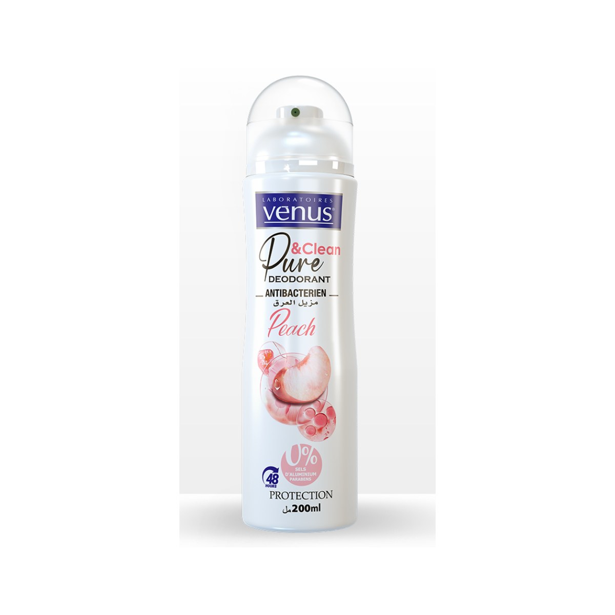 VENUS Pure&Clean Deodorant Antibacterien Peache 200 ml