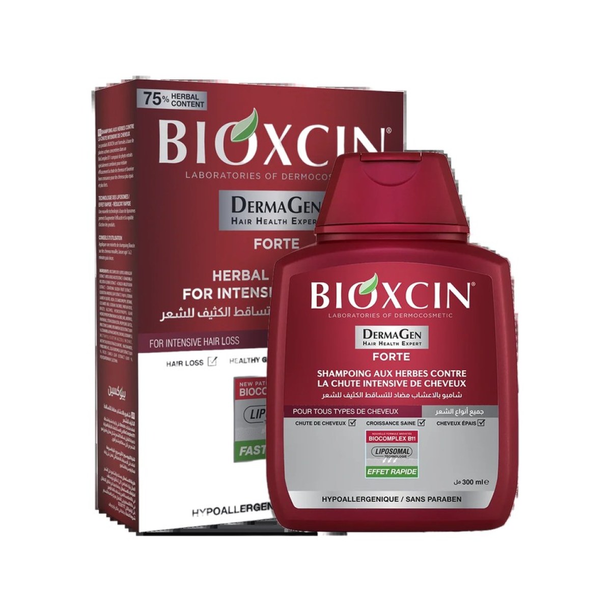 Bioxcin Dermagen Shampoing aux Herbes Chute Intensive Fort 300 ml