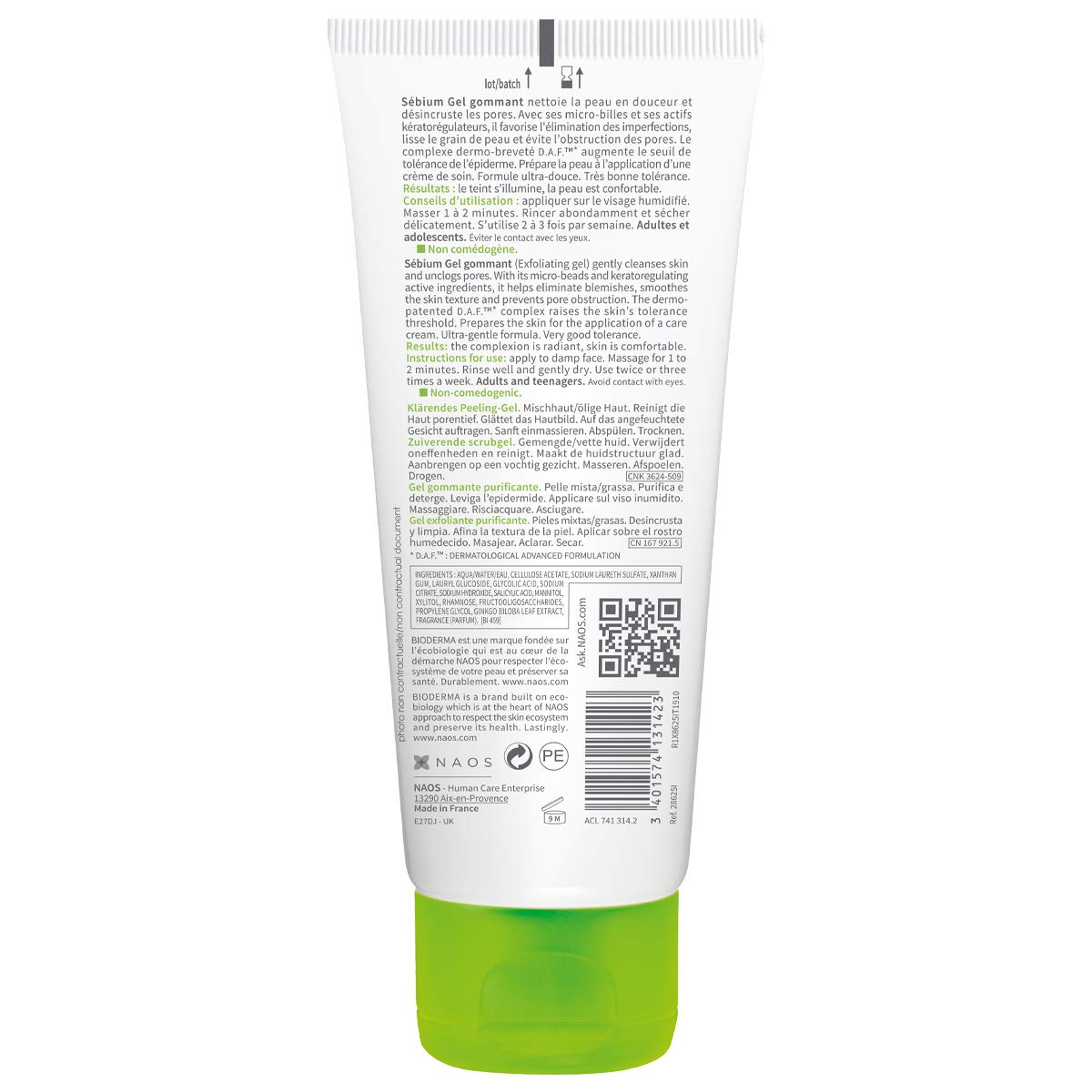 Bioderma Sebium Gel Gommant 100 ml — vue 3