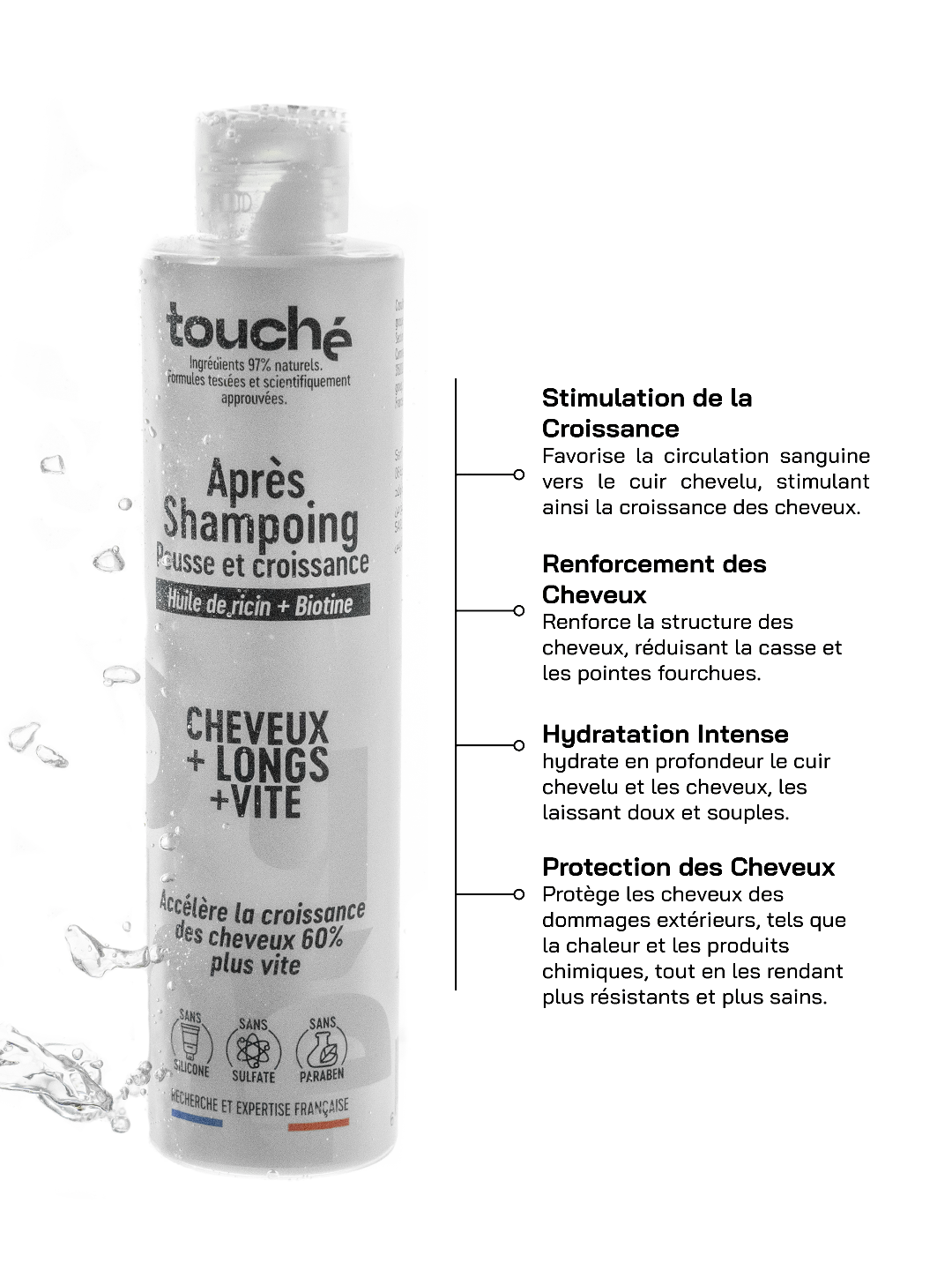Touché Après-Shampooing Densité - Pousse & Croissance 250 ml — vue 3