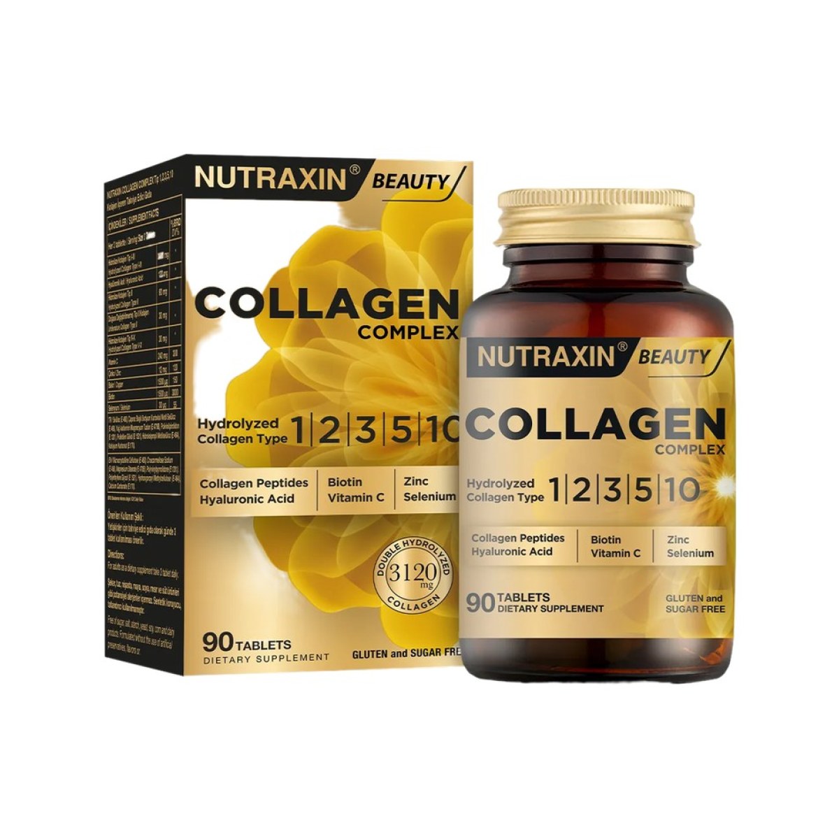 Nutraxin Beauty Collagen Complex - 90 comprimés