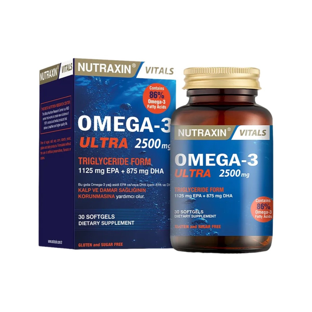 Nutraxin Oméga-3 Ultra 2500 mg - 30 capsules