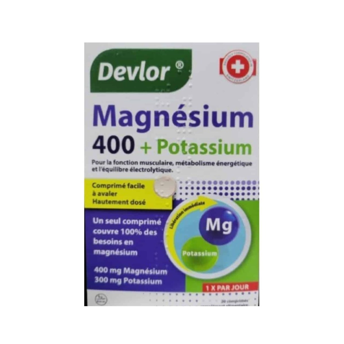 Devlor Magnésium 400 + Potassium - 20 capsules
