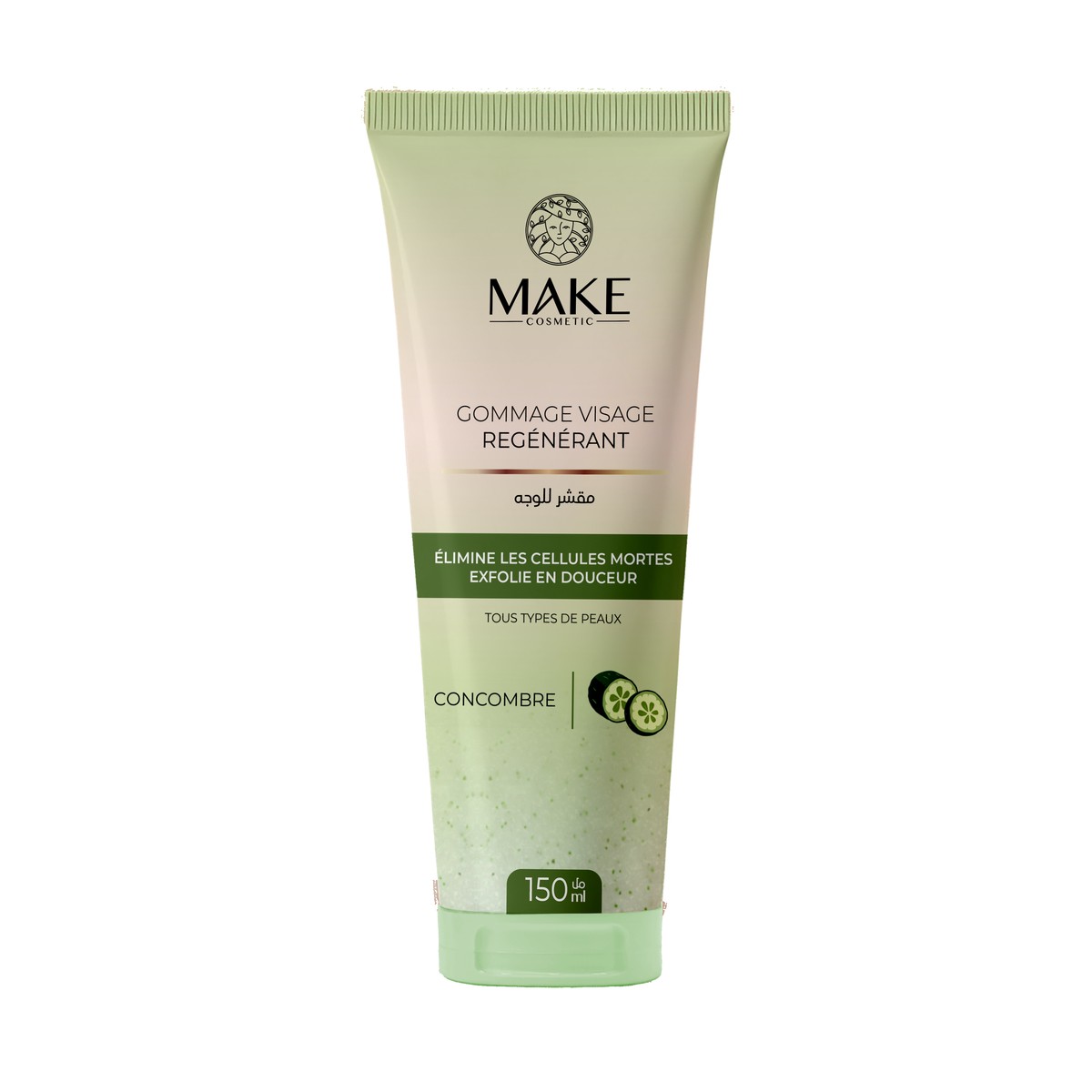 Make Cosmetic Gommage Visage Régénérant Concombre 150 ml