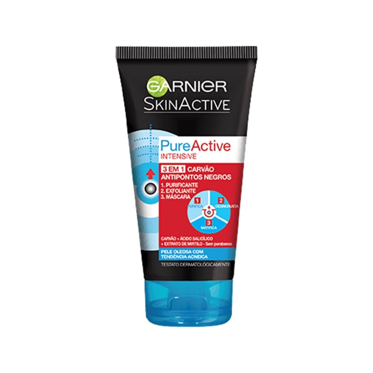 Garnier SkinActive Pure Active Charbon - Masque Peel-Off Anti-Points Noirs 50 ml
