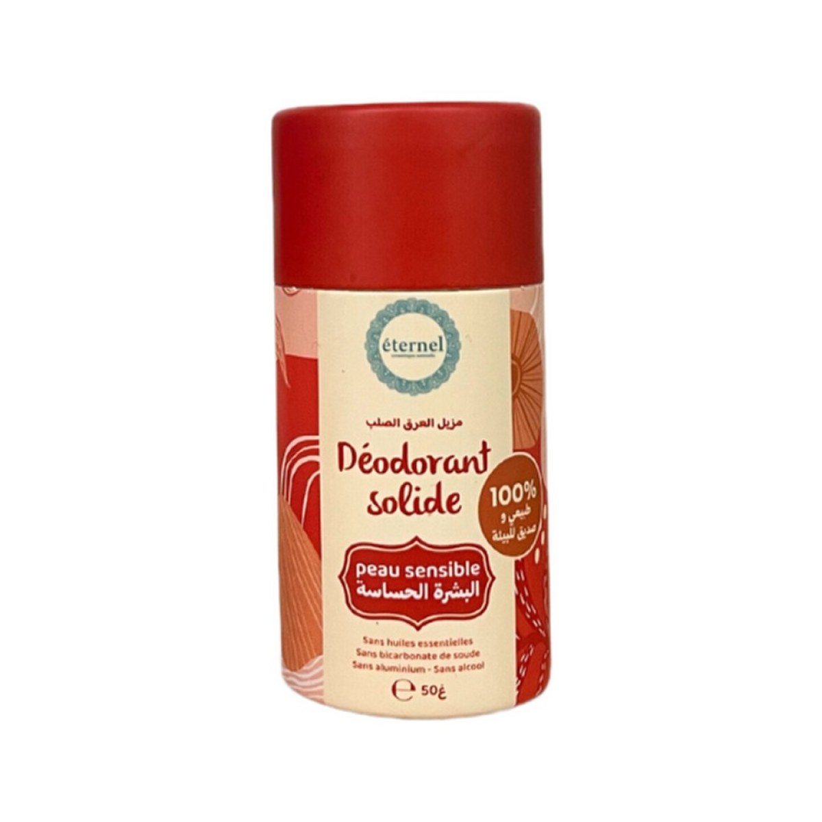 Éternel Déodorant Solide Bio - Peaux Sensibles - 100% Naturel - 50 g