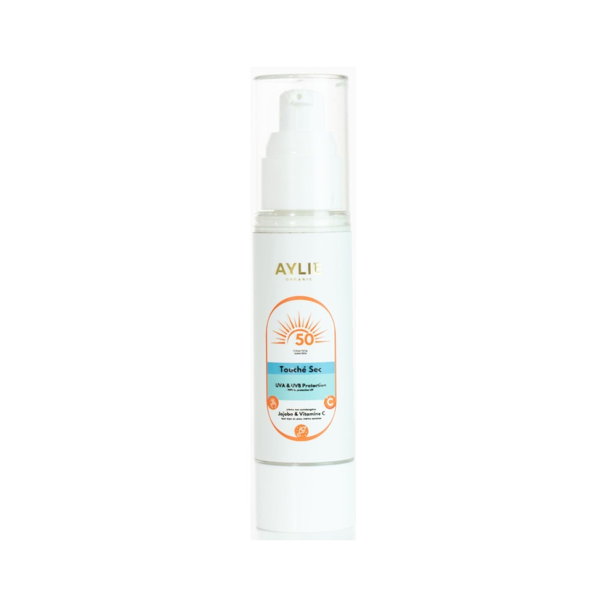 Aylie Organic Écran Total Toucher Sec SPF50 PA++++ 50 ml
