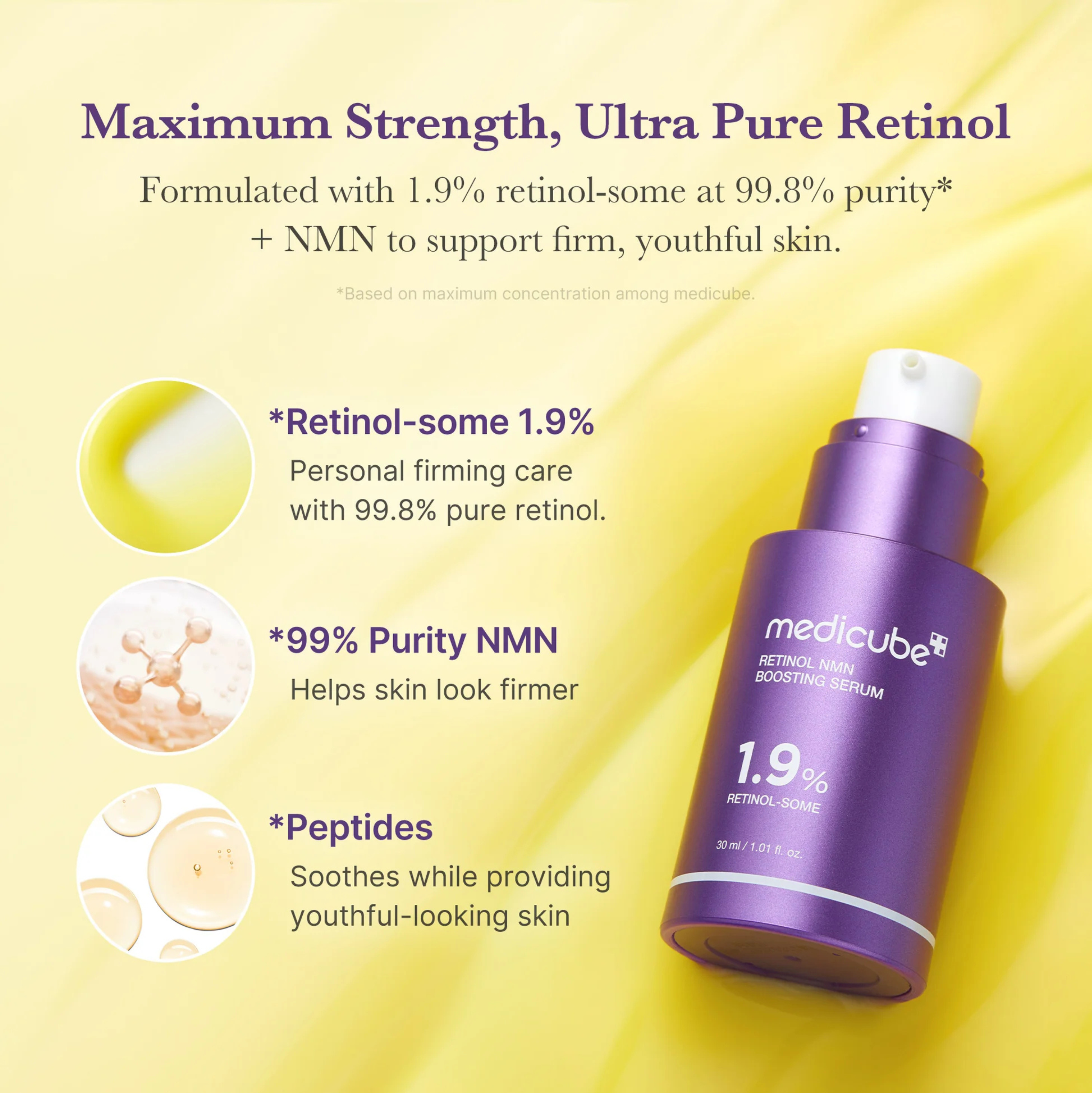 Medicube Rétinol Nmn Boosting Sérum 30 ml — vue 5