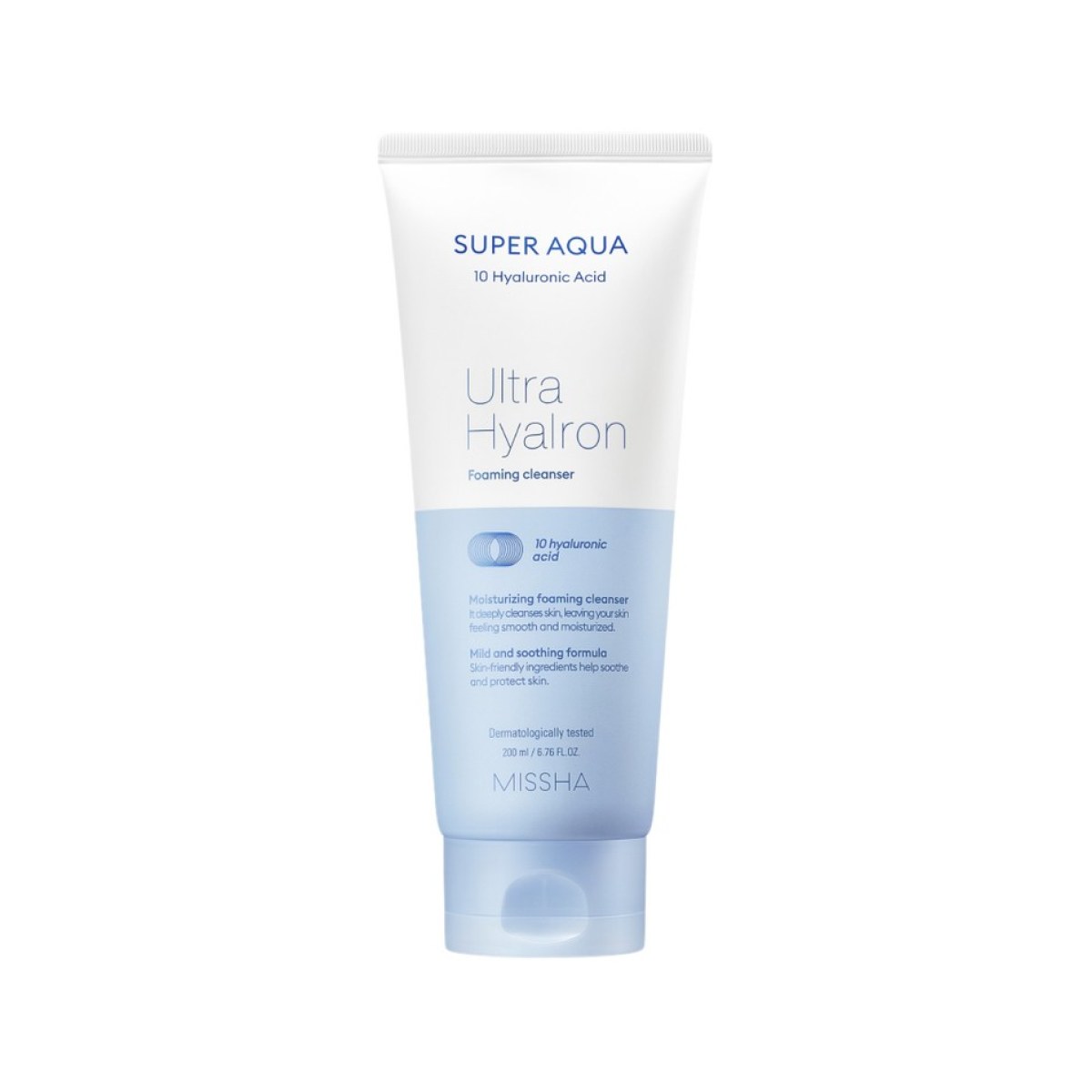 Missha Super Aqua Ultra Hyalron Foaming Cleanser 200 ml