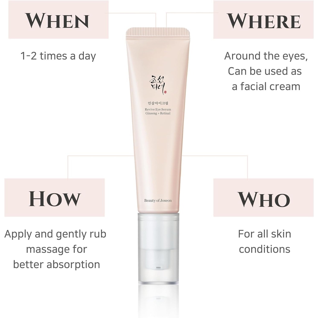 Beauty of Joseon Revive Eye Sérum: Ginseng + Retinal 30 ml — vue 4